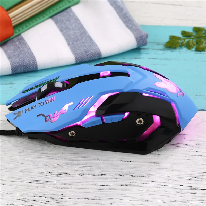 OW 6 Buttons Breathing LED Bac - Pc Gaming Pink ulasan dan harga