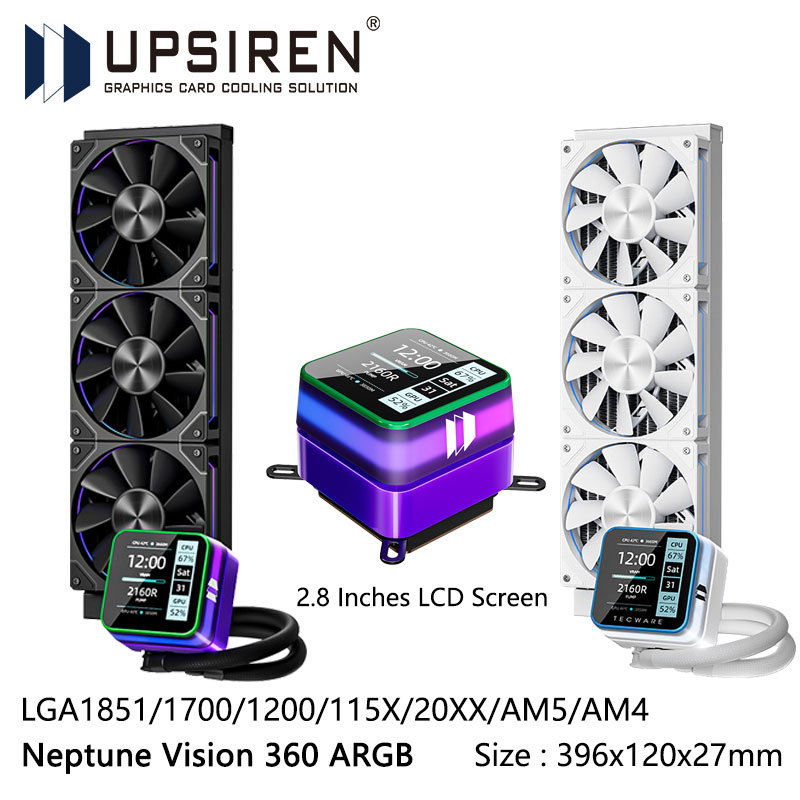 USIREN Neptune Vision 360 ARGB - Pc Gaming Liquid ulasan dan harga